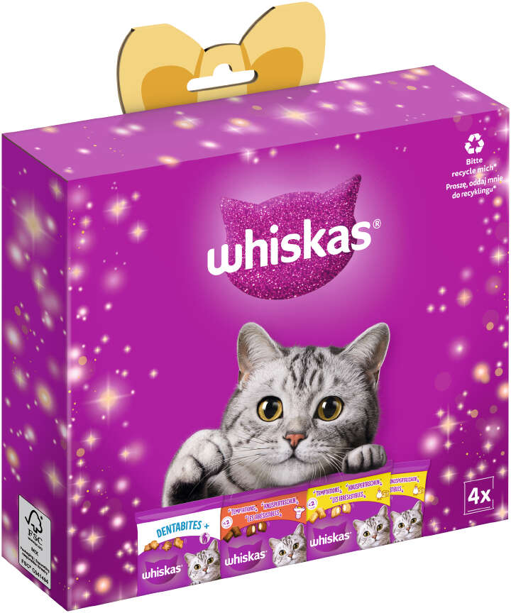 whiskas Snacks Weihnachtliche Geschenkbox
